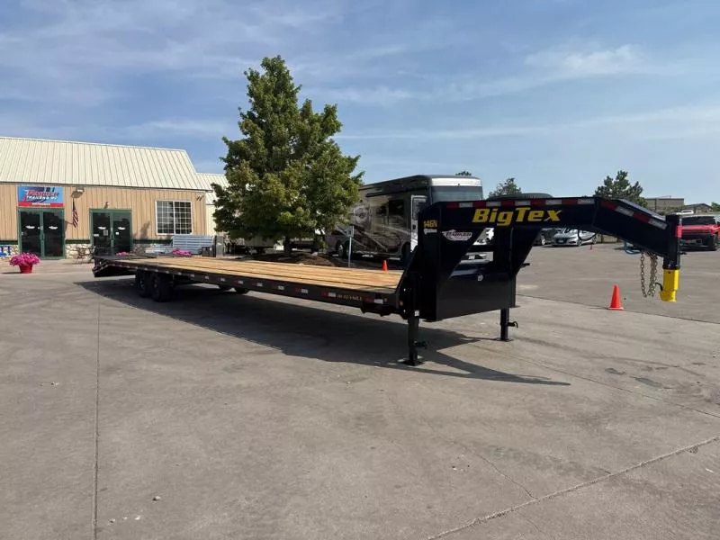 2026 Big Tex Trailers 14GN-40D5A-MRBK Flatbed Trailer