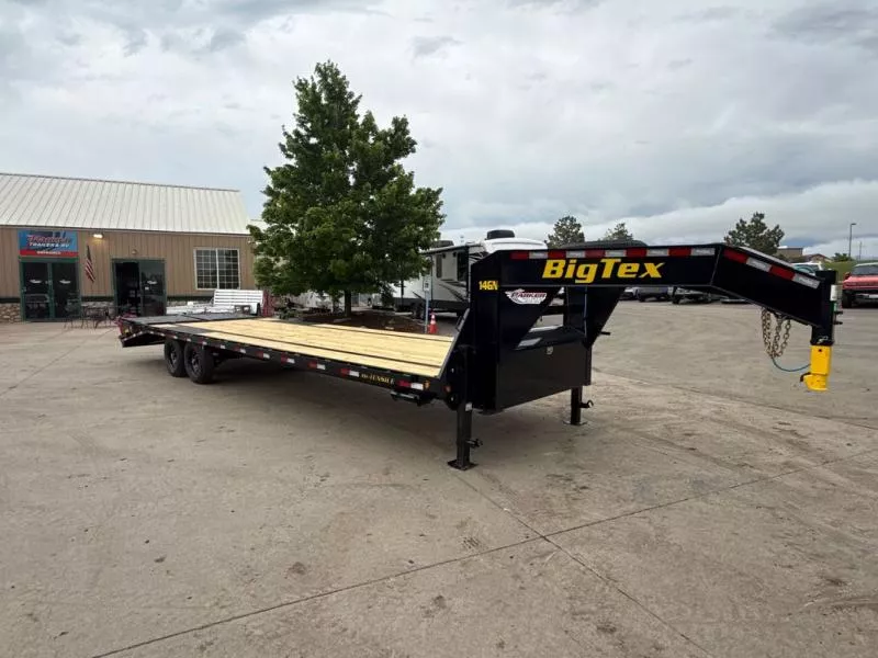 2026 Big Tex Trailers 14GN-30D5A-MRBK Flatbed Trailer
