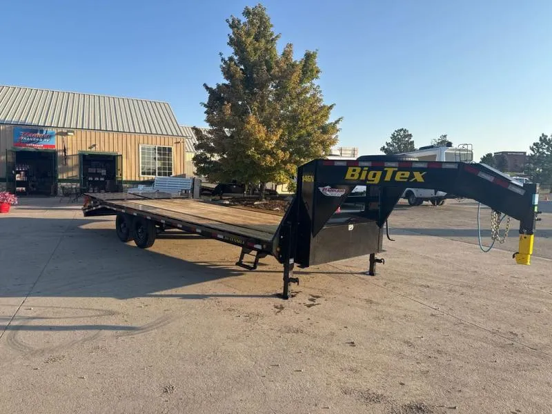2026 Big Tex Trailers 14GN-25D5A-MRBK Flatbed Trailer
