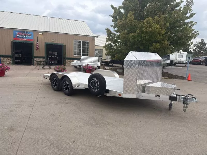 2023 Aluma 8216ANV-TA-EL-R-RTD Flatbed Trailer