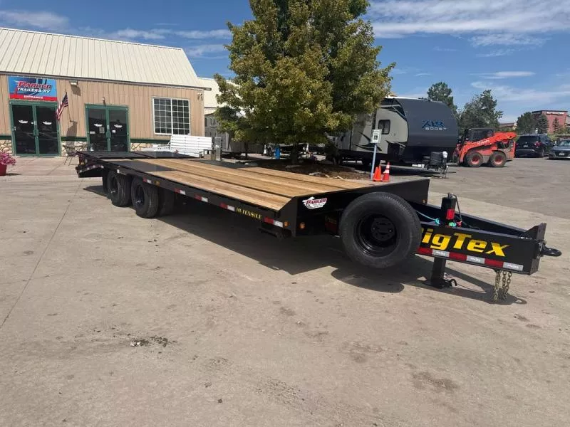 2026 Big Tex Trailers 22PH-20BK+5MR Flatbed Trailer