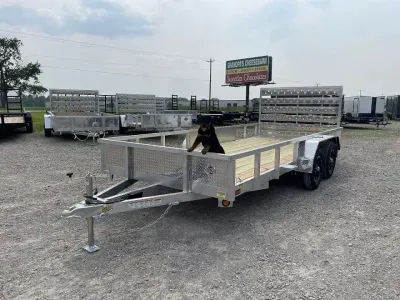 2027 Quality Steel And Aluminum 80"X16' Aluminum UTV Trailer 