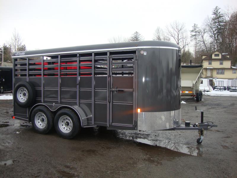 2024 Delta Manufacturing 16' livestock Stock / Stock Combo Trailer LHr94Suclewk