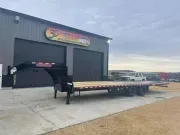 2025 Midsota FB 102" x 32' 25990LB GVWR Gooseneck Deckover Trailer w/ Hydraulic Beavertail and jacks