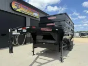 2025 Midsota 82" x 16' 17.6k GVWR Gooseneck Roll-Off Dump Trailer Dump Bin