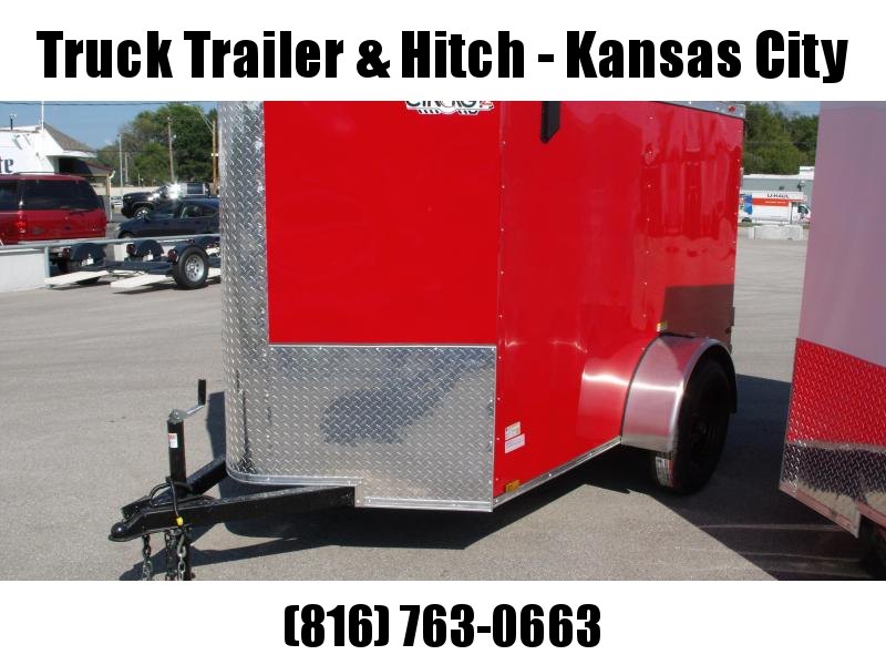 Enclosed Trailer 5 x 8 Enclosed Cargo RED In Color Enclosed Trailer 5 x 8 Enclosed Cargo RED In Color
