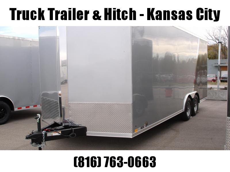 Enclosed Trailer 8.5 X 20 Dove Ramp 7' Interior 9990 GVWR Two Tone Silver Frt/Charcoal Rear Enclosed Trailer 8.5 X 20 Dove Ramp 7' Interior 9990 GVWR Two Tone Silver Frt/Charcoal Rear
