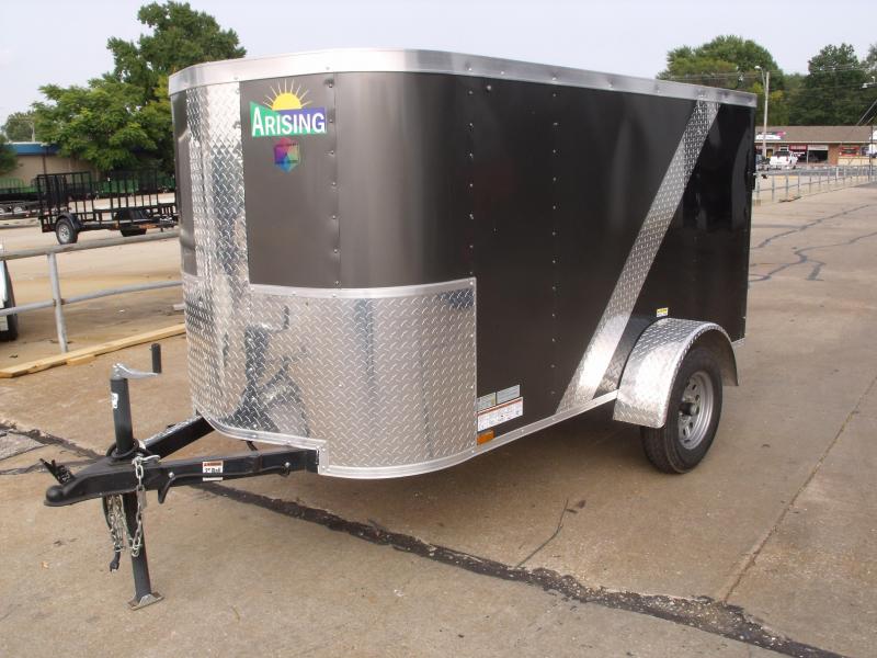 USED Enclosed Trailer 4 X 8 BARN DOOR Custom Two Tone Charcoal/Black 2000 # Axle ALL Tube Construction USED Enclosed Trailer 4 X 8 BARN DOOR Custom Two Tone Charcoal/Black 2000 # Axle ALL Tube Construction