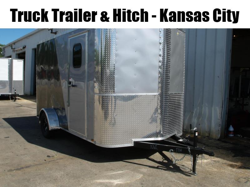 Enclosed Trailer ( Electrical Package ) 7 X 12 Ramp 7' Height Two Tone