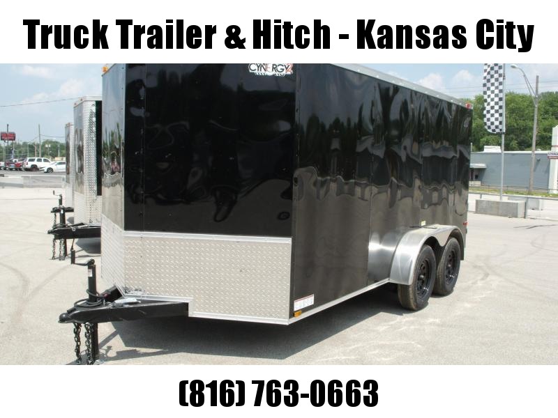 Enclosed Trailer 7 x 14 Ramp 6' 1" Interior Black In Color Ramp Door 7000 GVWR Sharp V Nose Enclosed Trailer 7 x 14 Ramp 6' 1" Interior Black In Color Ramp Door 7000 GVWR Sharp V Nose