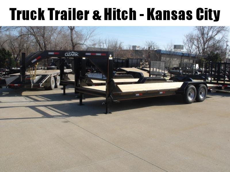 Goose Neck  Car Hauler 82" X 22 + 2' Dove Slide Out Ramps   14000 GVWR