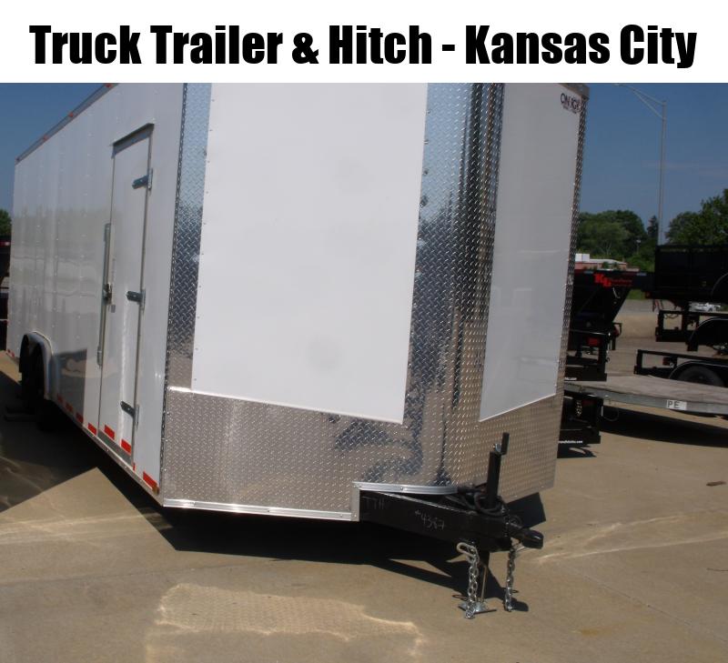 Enclosed Trailer 8.5 x 24 Dove  Ramp  7'6"    Interior White  In Color Ramp Door  9990  GVWR   (( 040 Skin ))  