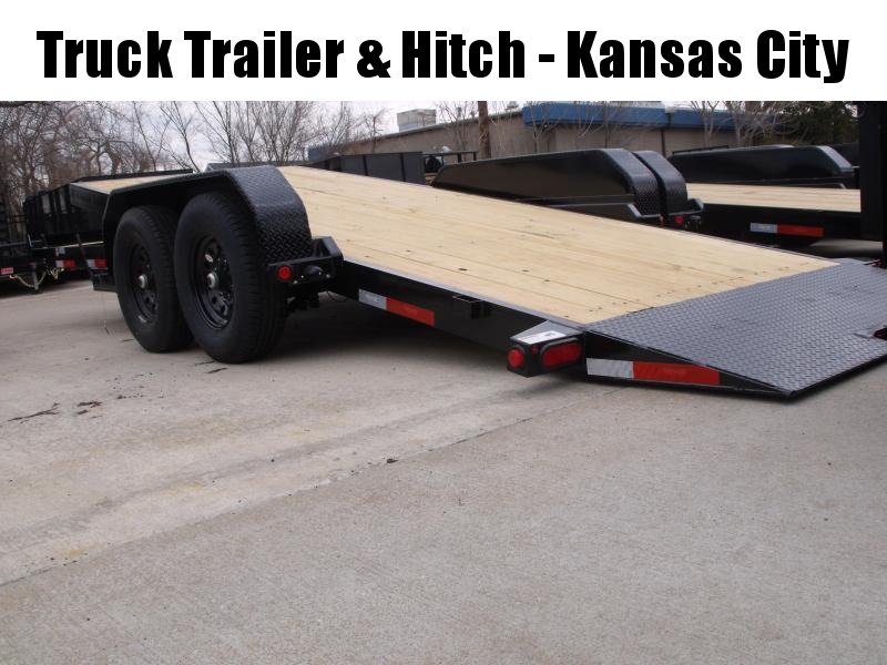 TILT EQUIPMENT TRAILER 83" X 20' 14000 GVWR 4 WL BRAKES "" TILT DECK SHOCK 14K ""  (18' Tilt 2' Stationary)