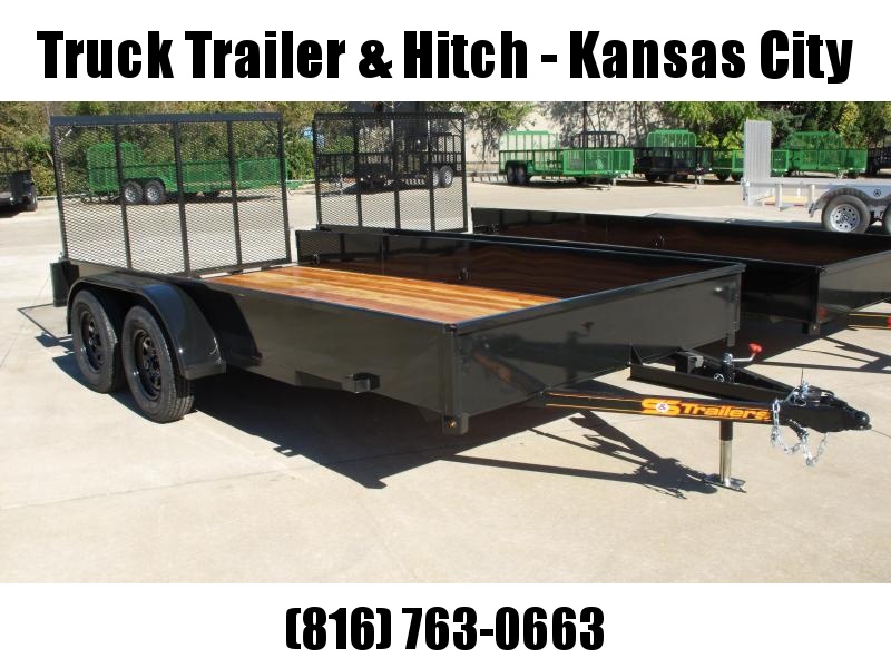 Utility Trailer 82" x 14' Smooth Side Gate 7000 GVW 4 Wheel Brakes Utility Trailer 82" x 14' Smooth Side Gate 7000 GVW 4 Wheel Brakes
