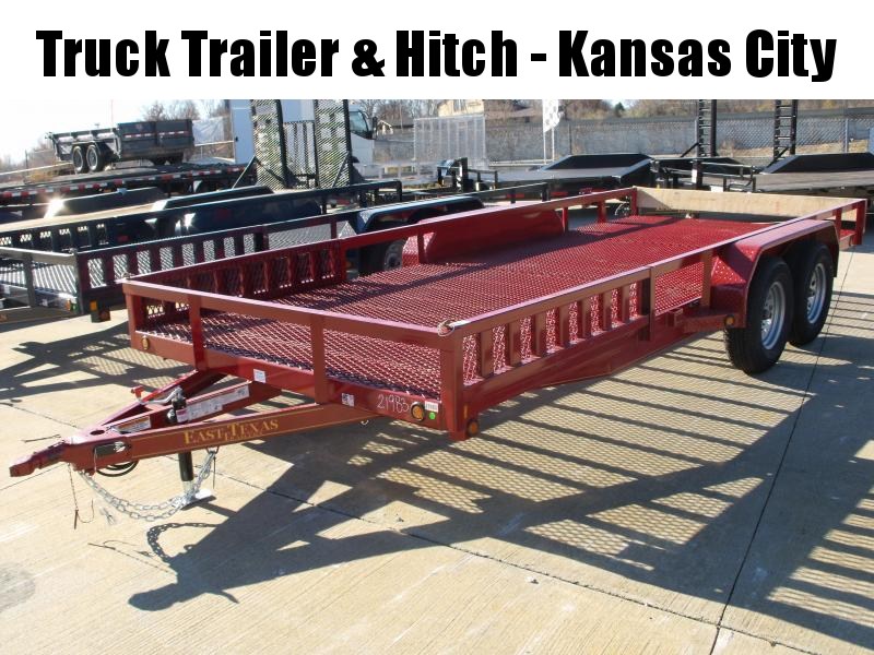 ATV Trailer 83 X 18 Mesh Floor Number 6 Very Stiff 7000 GVWR Candy Apple Red ATV Trailer 83 X 18 Mesh Floor Number 6 Very Stiff 7000 GVWR Candy Apple Red