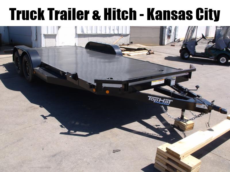 Car Hauler 83 X 18 Dove Tail Metal Deck 7000 GVWR Black In Color 1689624242