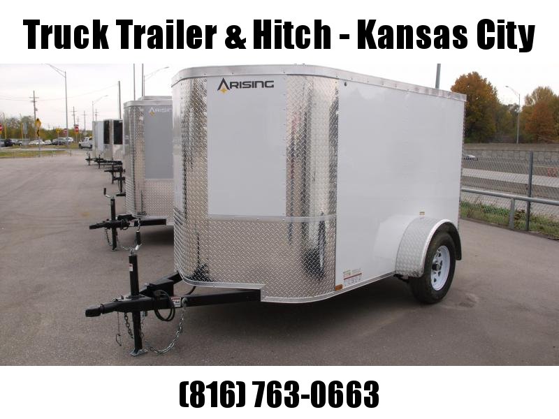 Enclosed Trailer 5 X 8 Ramp 5' Height White In Color Enclosed Trailer 5 X 8 Ramp 5' Height White In Color