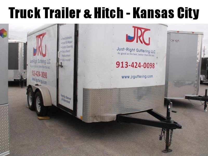USED Enclosed Trailer 7 X 14 Barn Door Gutter Trailer 7000 GVWR USED Enclosed Trailer 7 X 14 Barn Door Gutter Trailer 7000 GVWR