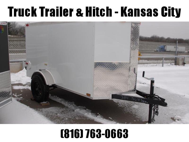 Enclosed Trailer 4 x 8 Enclosed Cargo Trailer Ramp Silver In Color Enclosed Trailer 4 x 8 Enclosed Cargo Trailer Ramp Silver In Color
