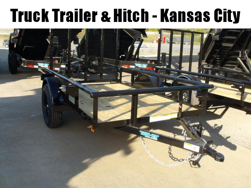 Utility Trailer 5 X 8 Ramp Pipe Rail Top 48" Lay-N-Tailgate Utility Trailer 5 X 8 Ramp Pipe Rail Top 48" Lay-N-Tailgate