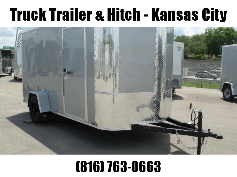 Enclosed Trailer 6 X 12 Ramp All Tube Construction Silver Mist In Color Enclosed Trailer 6 X 12 Ramp All Tube Construction Silver Mist In Color