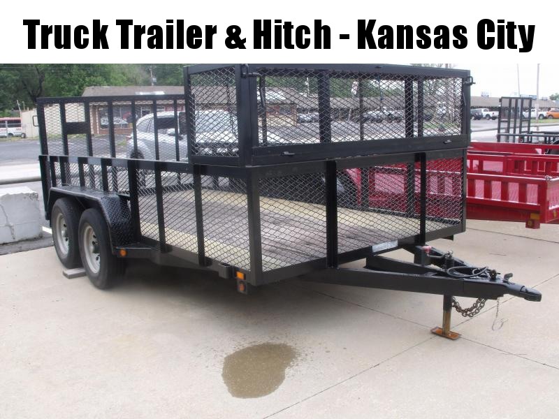 Landscape Trailer 83" X 14' Mesh Hi-Wall 1000 GVWR Mesh Tool Box Landscape Trailer 83" X 14' Mesh Hi-Wall 1000 GVWR Mesh Tool Box