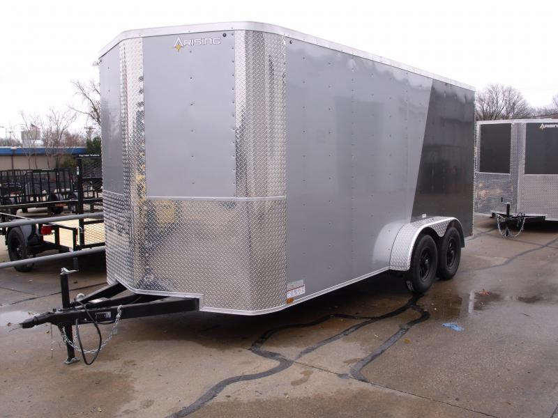 Enclosed Trailer 7 X 16 Ramp 7' Height TWO Tone Silver Mist / Charcoal 7000 GVW ALL Tube Construction 4 WL Brakes Enclosed Trailer 7 X 16 Ramp 7' Height TWO Tone Silver Mist / Charcoal 7000 GVW ALL Tube Construction 4 WL Brakes