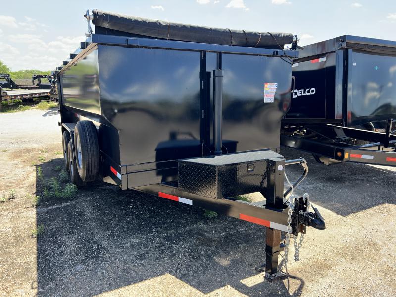 2023 Texas Pride Trailers 7x14ft with 4ft walls Dump Trailer Brush
