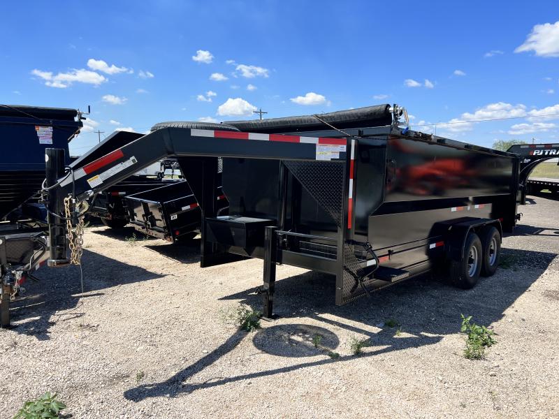 2023 Texas Pride Trailers 7x14ft with 4ft walls Dump Trailer Brush