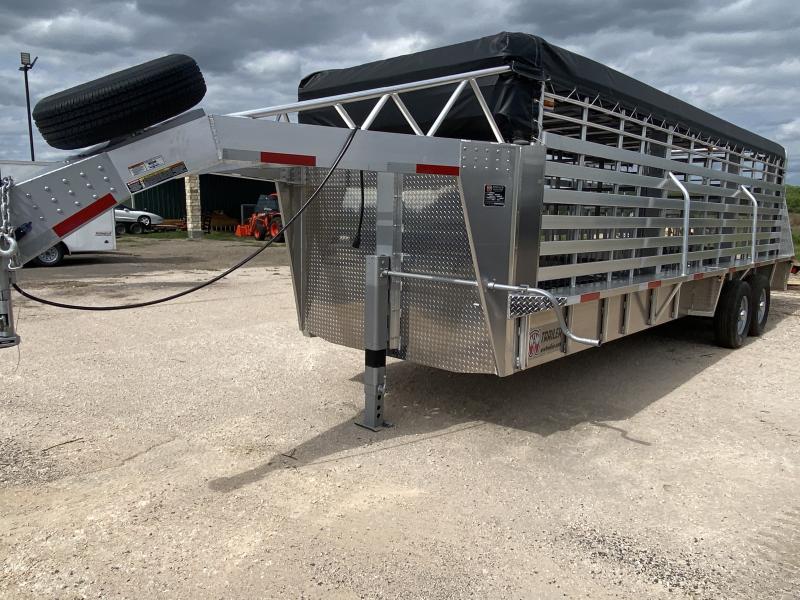 2021 W-W Trailer Aluminum 6.8x24 Stock Trailer 2021 W-W Trailer Aluminum 6.8x24 Stock Trailer