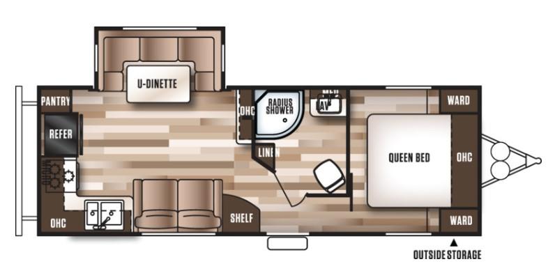 2017 Forest River Wildwood T25RKS Travel Trailer
