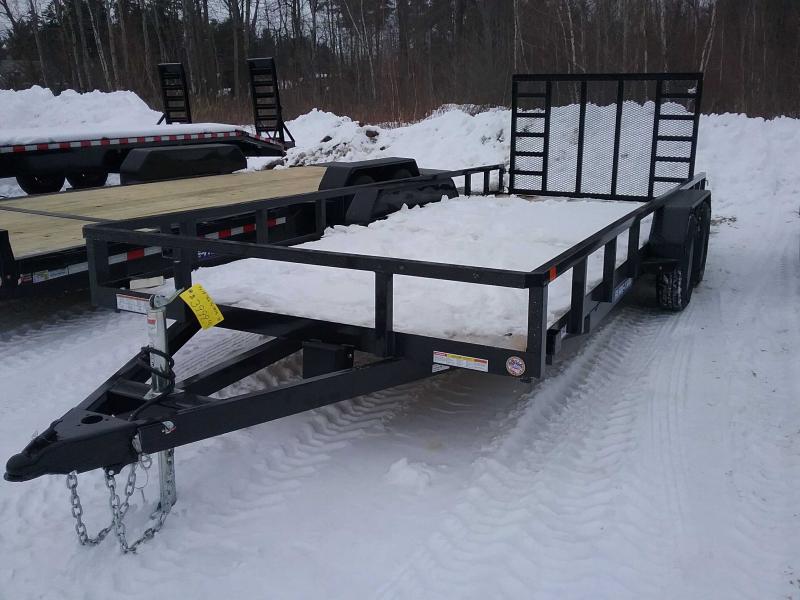 2021 Sure-Trac 7 x 18 Tube Top Utility Trailer 7K Tand 2021 Sure-Trac 7 x 18 Tube Top Utility Trailer 7K Tand