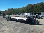 2023 Rice 7x26 14K Powder Coated Equipment Trailer w/Stand-Up Ramps, Toolbox, D-Rings