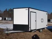 2026 DuraBull 101x12 Aluminum 2-Place Multi-Sport Snowmobile Trailer w/Extra Height, Mats & Guide