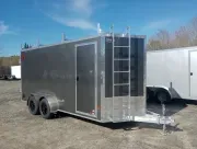 2026 DuraBull 7x16 7K Aluminum Enclosed Cargo w/Contractor Package, Barn Doors, Aluminum Wheels