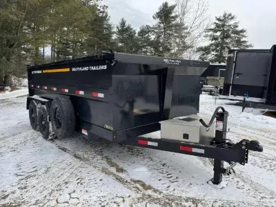 2026 Southland 7x14 High Side 15K Dump Trailer w/Tarp Kit, Ramps, & Stab Jacks