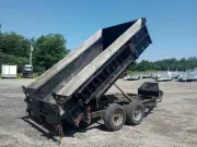 2020 Griffin 6x12 10K Powder Coated Hydraulic Dump w/Ramps, Spreader Gate