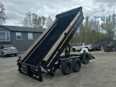 2026 Southland 7x14 17.5K Hydraulic Dump Trailer w/Tarp Kit, Ramps, 3-Way Spreader Gate, Hydraulic J
