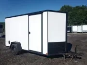 2026 Covered Wagon 6x12 Enclosed Cargo w/Blackout Package, Spring Assist Rear Ramp