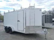 2026 E-Z Hauler 7x14 7K Aluminum Enclosed Cargo Trailer w/Ultimate Contractor Package, Barn Doors