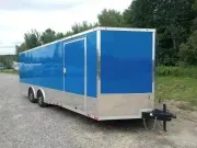 2026 Nexhaul 8.5x24 10K Enclosed Car Hauler w/Spring Assist Ramp Door, Aluminum Wheels, Chrome Trim 
