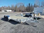 2026 CargoPro 7x18 7K Aluminum Open Car Hauler w/Stowable Ramps, HD D-Rings