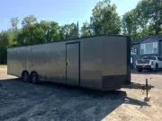2021 Covered Wagon 8.5x32 10K Enclosed Cargo w/Extra Height, D-Rings, E-Track, Spring Assist Ramp