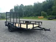 2026 Sure-Trac 6x10 Powder Coated Utility w/Rear Ramp Gate, Spare Tire Mount