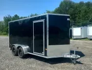 2026 E-Z Hauler 7x14 7K Aluminum Enclosed Cargo w/Recessed D-Rings, Spring Assist Rear Ramp