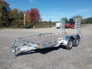 2025 Mission 6.5x14 Aluminum Equipment Trailer w/HD Stand Up Ramps, HD D-Rings