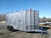 2026 E-Z Hauler 7x14 7K Aluminum Enclosed Cargo Trailer w/Ultimate Contractor Package, Barn Doors