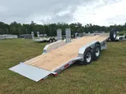 2026 N&N 7x20 15K Galvanized Hydraulic Tilt Deck Equipment Trailer w/HD D-Rings, Spare Tire & Mount