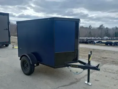 2026 Covered Wagon 4x6 Enclosed Cargo w/Blackout Package, Rear Swing Door