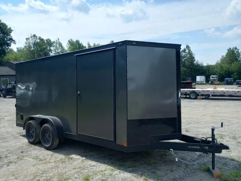 2025 Covered Wagon 7x16 7K Enclosed Cargo w/Blackout Package, Spring Assist Rear Ramp